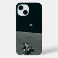 Lander lunaire Apollo et lever de terre sur la lun