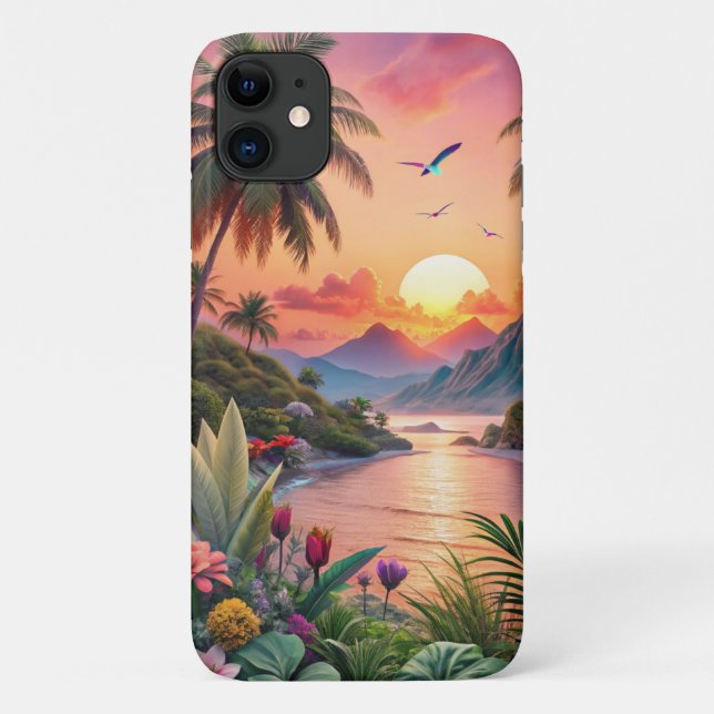 Coques Case-Mate iPhone Landscape Tropical Beach (Dos)