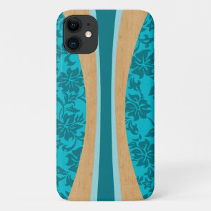 Case-Mate iPhone Case Laniakea Hawaiian Faux Wood Surfer Turquoise