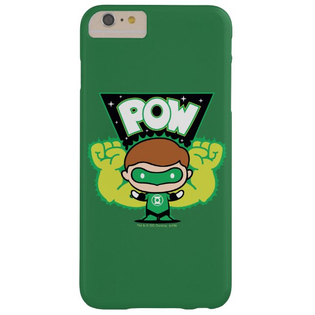 Coques Case-Mate iPhone Lanterne verte Chibi Formant Des Poings Géants (Dos)