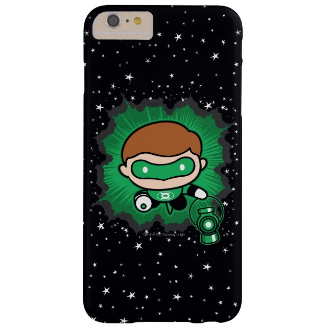 Coques Case-Mate iPhone Lanterne verte de Chibi qui traverse l'espace (Dos)