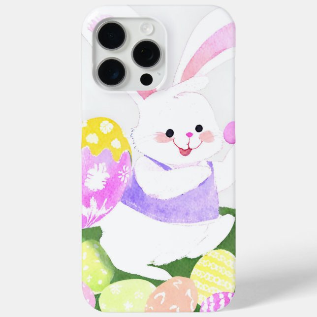 Coques Case-Mate iPhone lapin avec oeufs de pâques (Verso)