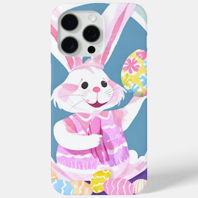 Coques Case-Mate iPhone lapin avec oeufs de Pâques (Verso)