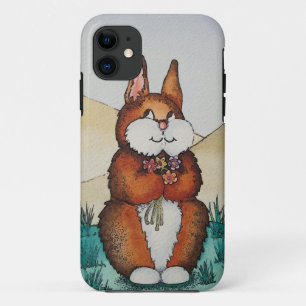 Coques Pour iPhone Lapin brun mignon avec le cas de l'art iphone5 de