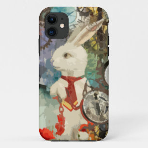 Etui iPhone Case-Mate Lapin de blanc du pays des merveilles de Steampunk