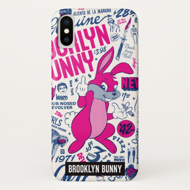 Coques Case-Mate iPhone Lapin de Mugsy par le lapin de Brooklyn (Dos)