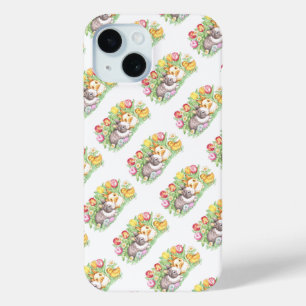 Coque Pour iPhone 15 Lapin de Pâques de vacances de printemps