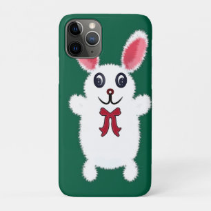 Case-Mate iPhone Case Lapin de Pâques Mignon, Doux et Blanc avec un Nœud