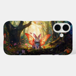 Coque Pour iPhone 16 Lapin Whimsical dans une forêt enchantée