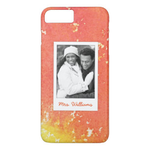 Coque Case-Mate Pour iPhone L'aquarelle orange peinte par résumé ajoutent