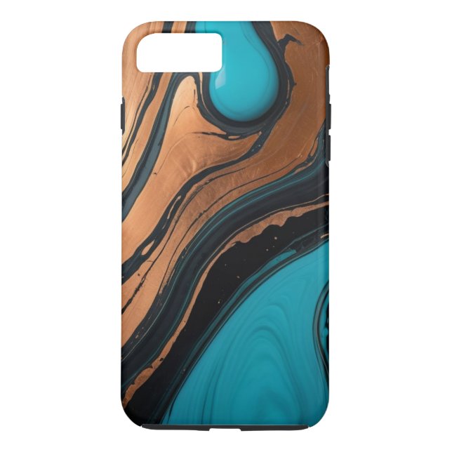 Coques Case-Mate iPhone Larmes turquoise (Dos)