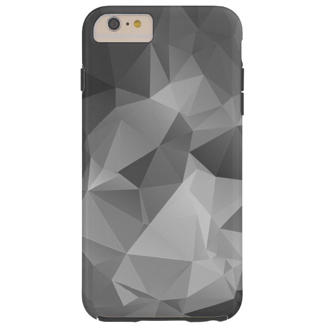 Coques Case-Mate iPhone L'art Abstrait de la pyramide grise (Dos)