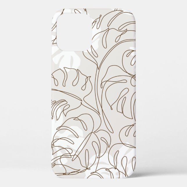 Coques Case-Mate iPhone L'art botanique minimal sans couture motif. m trop (Verso)