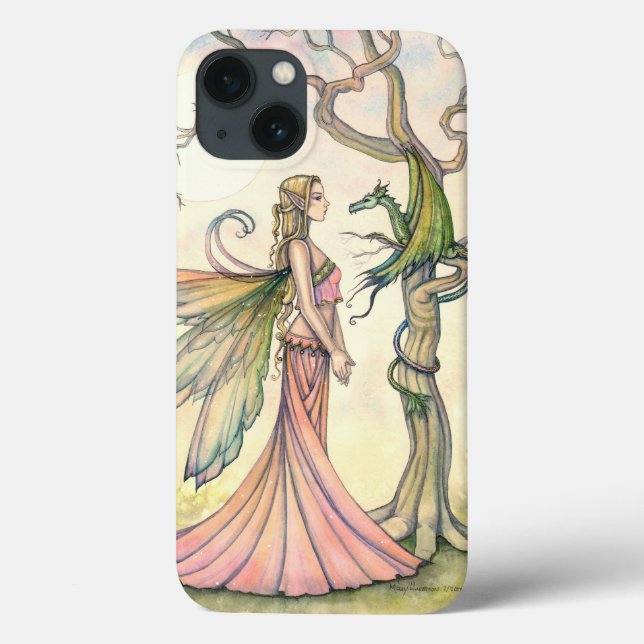 Coques Case-Mate iPhone L'art de fantasy de fée de dragon d'Autora Artwork (Verso)