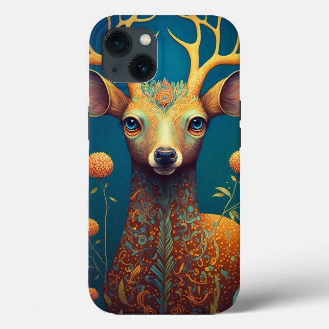 Coques Case-Mate iPhone L'art de l'Imaginaire de cerfs lunaires (Verso)
