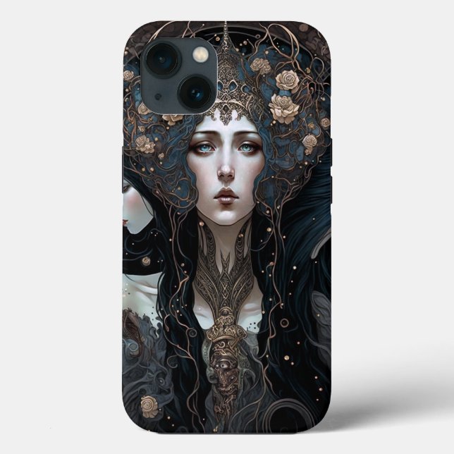 Coques Case-Mate iPhone L'art de l'Imaginaire de la reine noire (Verso)