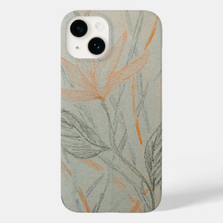 Coque Pour iPhone 14 L'art élégant d'une simple crayon