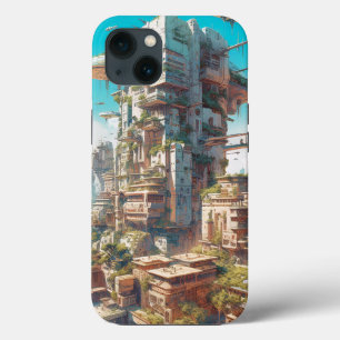 Case-Mate iPhone Case L'art futuriste de science-fiction de la ville