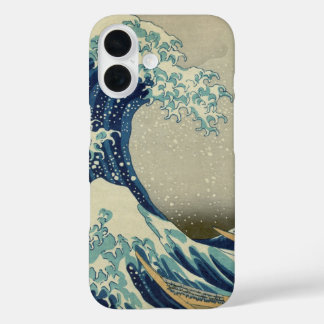 Coque Pour iPhone 16 L'art japonais vintage, la grande vague de Hokusai