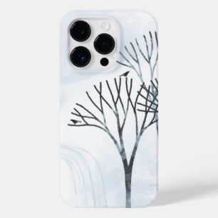 Coque Pour iPhone 14 Pro L'Art Paysager De Neige D'Hiver