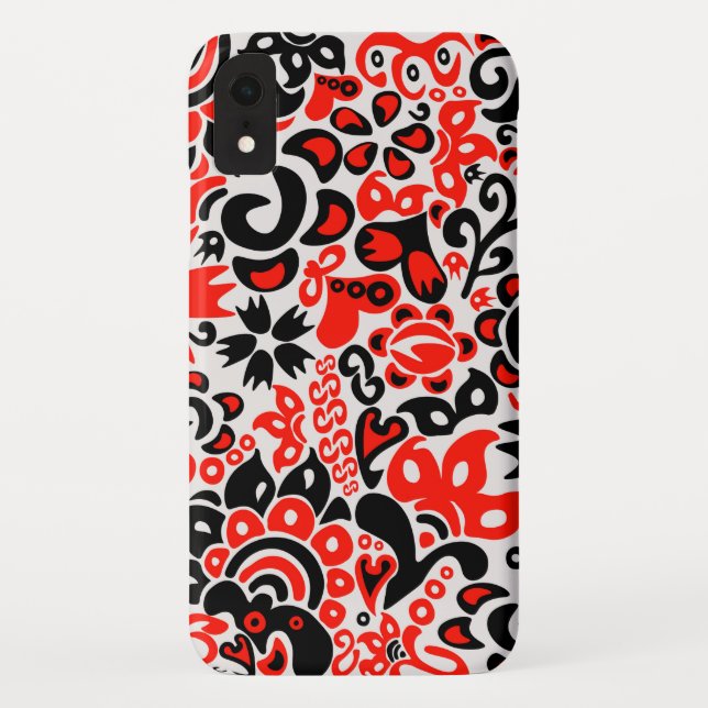Coques Case-Mate iPhone L'art populaire ukrainien motif floral abstact (Dos)