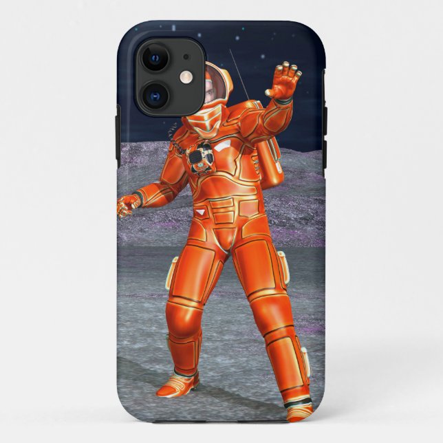 Coques Case-Mate iPhone L'astronaute Mars Espace Explorer sur la planète A (Dos)