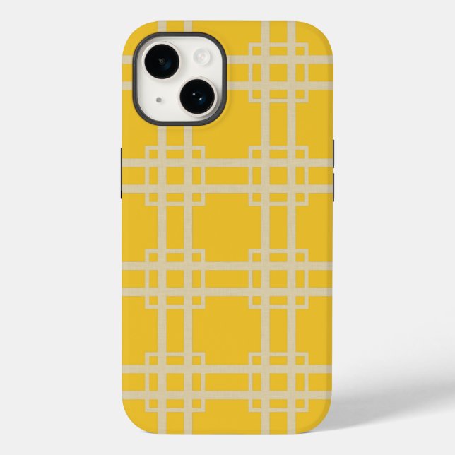 Coques Case-Mate iPhone Lattice des humeurs d'épices safran (Verso)