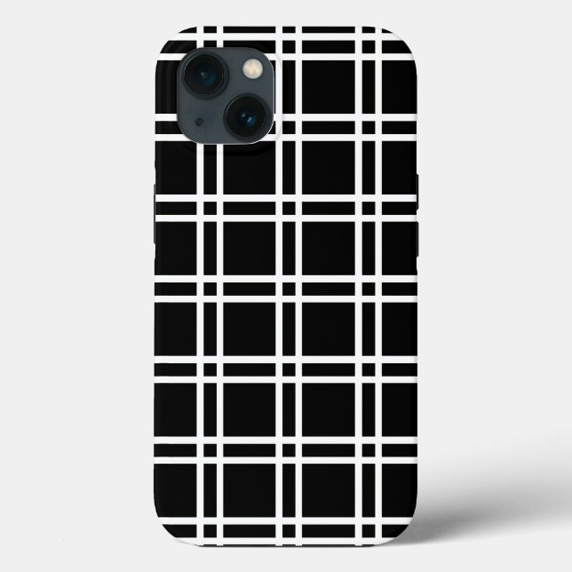 Coques Case-Mate iPhone Lattice noir élégant à Emporiomoffa (Verso)
