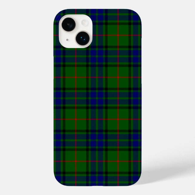 Coques Case-Mate iPhone Lauder tartan bleu vert plaid (Verso)