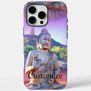 Coques iPhone 16 Pro Max lavande aura buddha