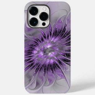 Coque Pour Pour iPhone 14 Pro Max Lavande Fleur Dream Moderne Abstrait Fractal Art