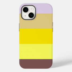 Coque Pour iPhone 14 Lavande jaune Brown