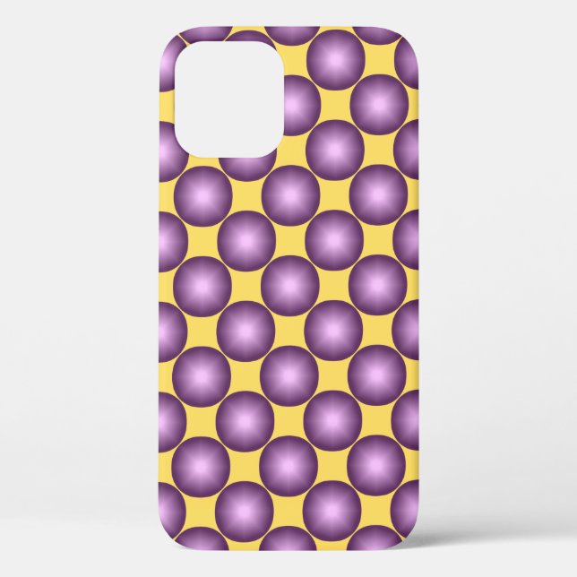 Coques Case-Mate iPhone Lavande moderne Polka Dot (Verso)