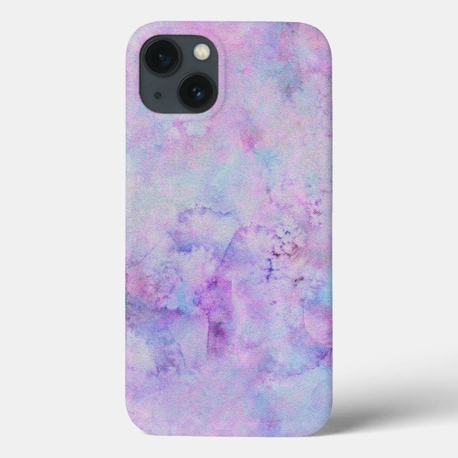 Coques Case-Mate iPhone Lavande Purple Aquarelle Peinture Texture (Verso)