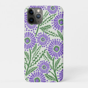 Case-Mate iPhone Case Lavande Vert Et Blanc Bloc Imprimante Fleur