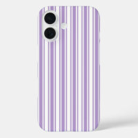 Lavande violet et blanc bonbons rayures Coque-Mate