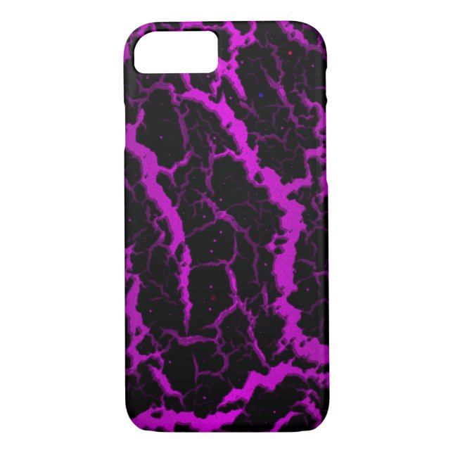 Coques Case-Mate iPhone Lave de l'espace fissuré - violet/rose (Dos)