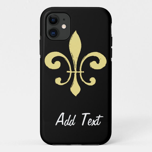 Coques Case-Mate iPhone Lave-linge Or Fleur De Lis (Dos)