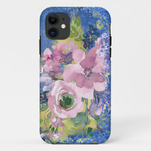 Case-Mate iPhone Case Lavender Blues Aquarelle Parties scintillant flora