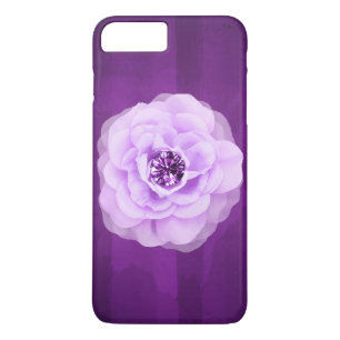 Coque iPhone 8 Plus/7 Plus Lavender Diamond Rose Purple Grunge