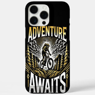 Coques iPhone 16 Pro Max L'aventure attend avec une illustration de montagn