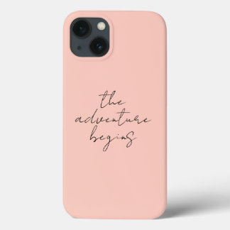 Case-Mate iPhone Case L'aventure commence la calligraphie minimaliste