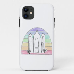 Case-Mate iPhone Case LDS Salt Lake City Temple arc-en-ciel couchant mor