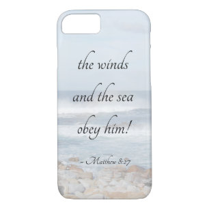 Case-Mate iPhone Case Le 8h27 Jésus de Matthew calme une tempête, vers