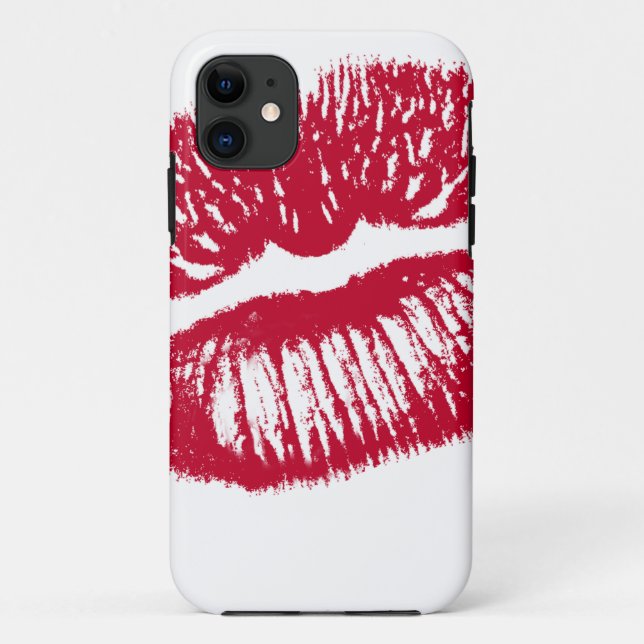 Coques Case-Mate iPhone Le Baiser, Lèvres Rouges (Dos)
