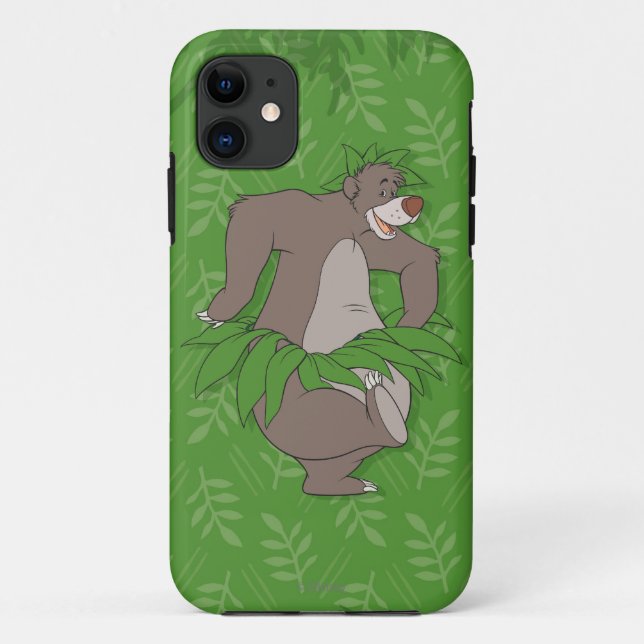 Coques Case-Mate iPhone Le Baloo du livre de la jungle avec jupe d'herbe (Dos)