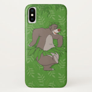 Coque iPhone X Le Baloo du livre de la jungle avec jupe d'herbe