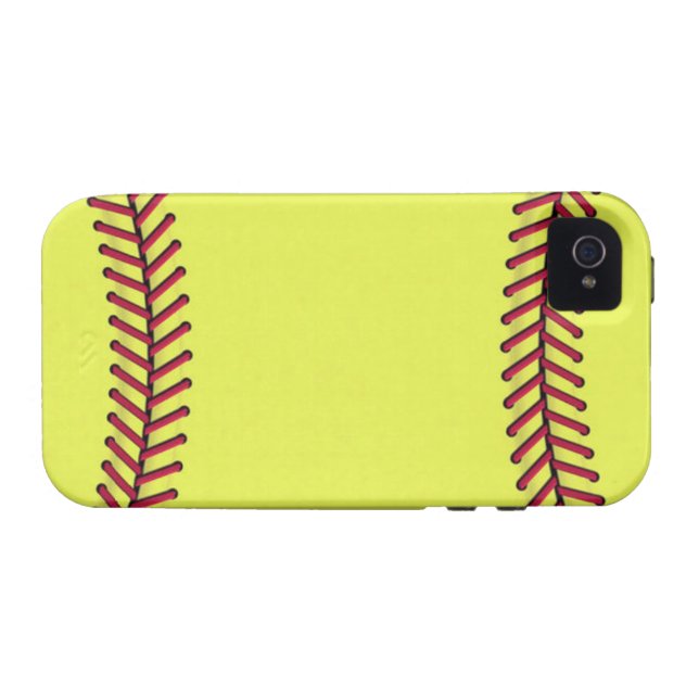Coques Case-Mate iPhone Le base-ball 2 de Fastpitch (Dos Horizontal)