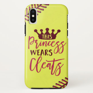 Case-Mate iPhone Case Le base-ball cette princesse Wears Cleats Quote