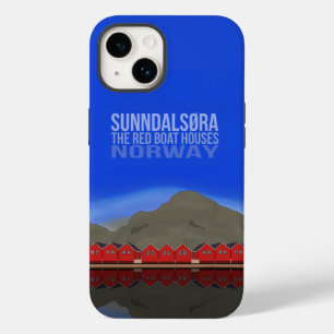Coque Pour iPhone 14 Le Bateau Rouge Maisons Sunndalsøra Norvège